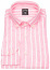 Thumbnail 1- van Laack Leinenhemd - Tailor Fit - Button Down - Streifen - rosé / weiß