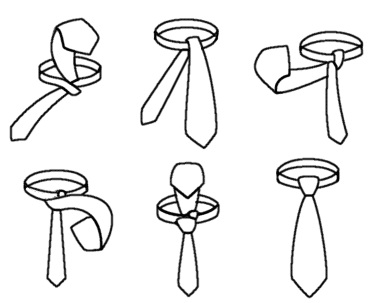 Krawattenknoten Einfacher Windsor